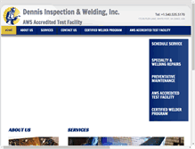 Tablet Screenshot of dennisinspection.com